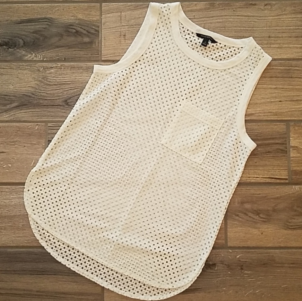 Banana Republic Eyelet Muscle Tank Top